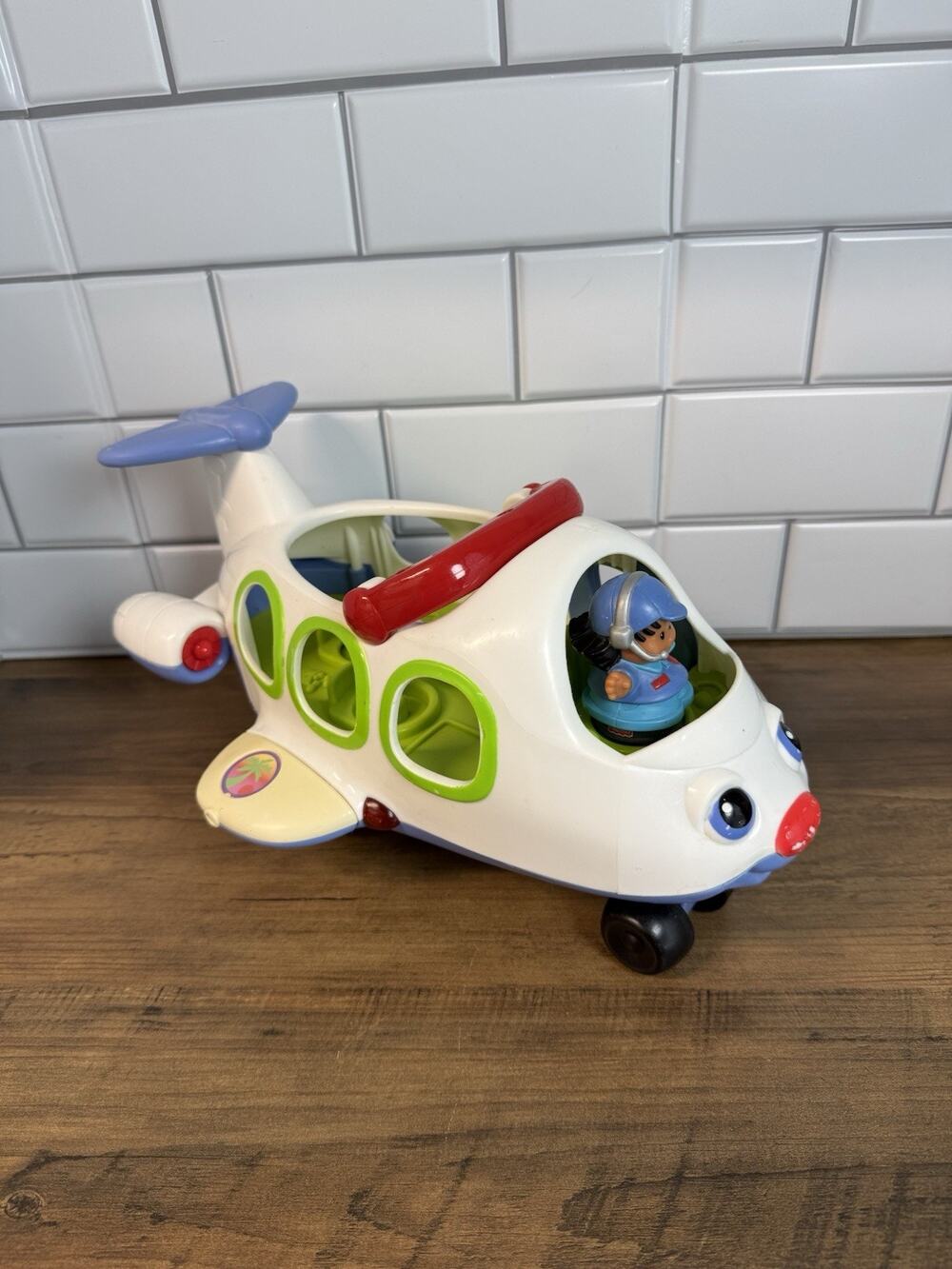 Fisher Price Little People Movers Airplane With Pilot Sounds And Songs 2005